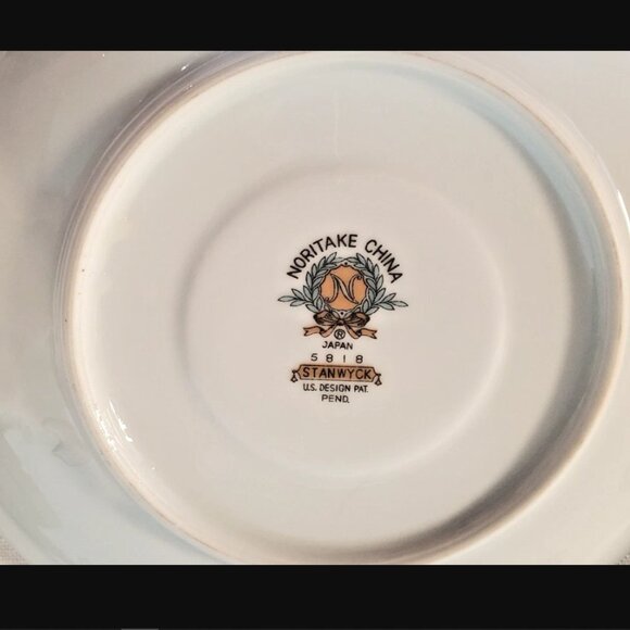 Noritake “Stanwyck” Cup & Saucer Set (4 Cups + 4 Saucers) - Picture 9 of 11